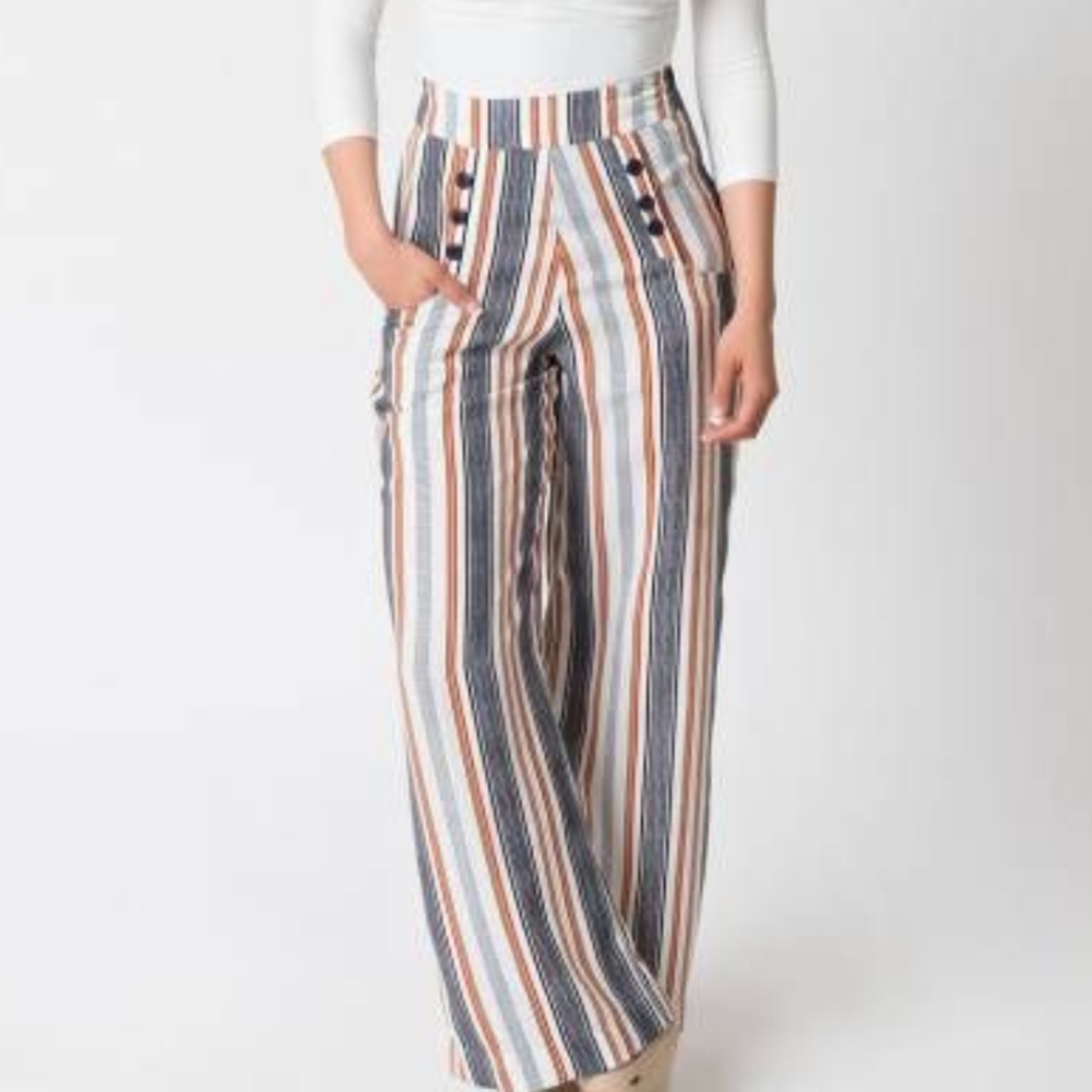 Unique vintage sailor pants